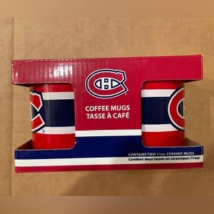 NHL Montreal Canadiens Ceramic Sublimated Hockey Mug Set, 11-oz, 2-pk